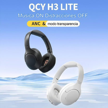Audífonos QCY H3 Lite Bluetooth con Cancelación Activa de Ruido, 60 Horas de Batería