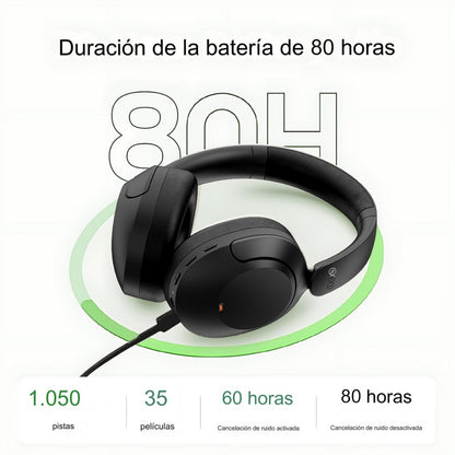 Audífonos Qcy H4 ANC Inalámbricos con Cancelación De Ruido 80 Horas De Batería