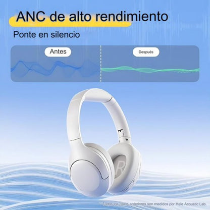 Audífonos QCY H3 Lite Bluetooth con Cancelación Activa de Ruido, 60 Horas de Batería