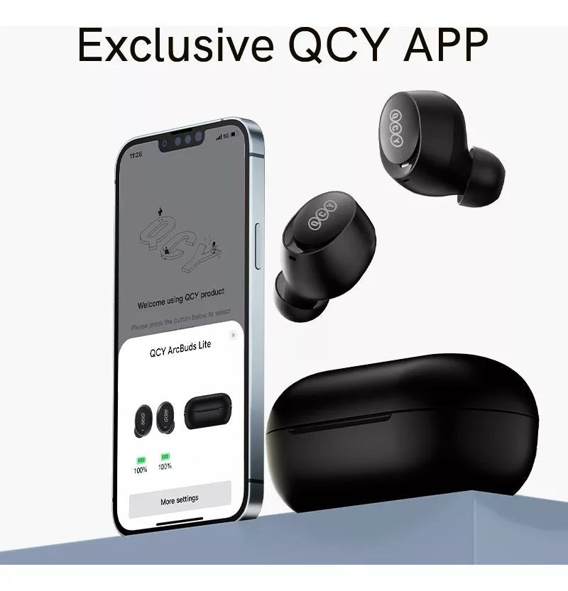 Audífonos Inalámbricos QCY T27 Arcbuds Lite Bluetooth 30 Horas de Batería