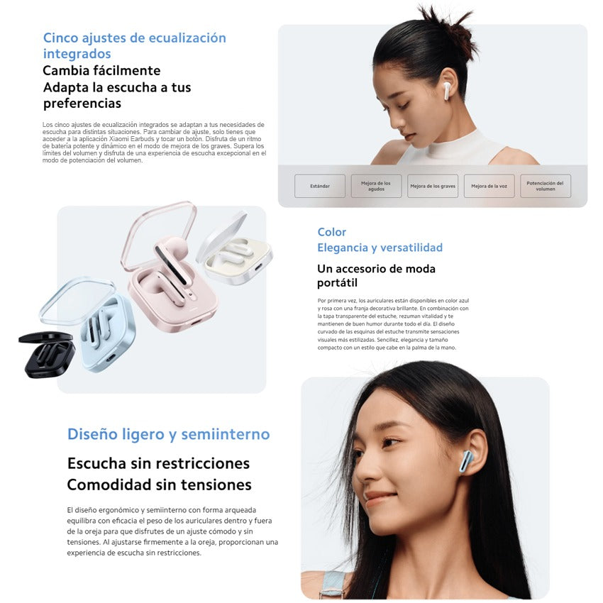 Audífonos Xiaomi Redmi Buds 6 Active Bluetooth 30 Horas