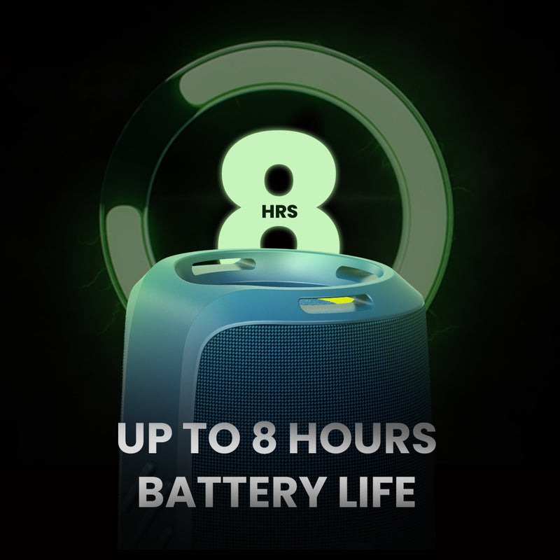 Parlante HiFuture GRAVITY Bluetooth IPX7, Hasta 8 Horas con luces Led RGB