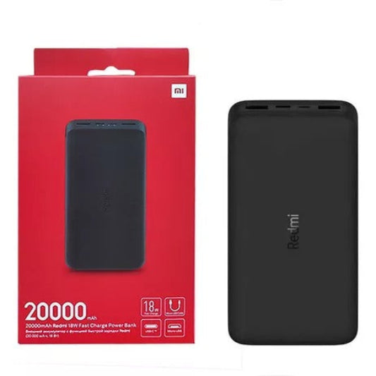 Xiaomi Redmi Power Bank 18w 20000 Mah Negro Carga Rapida