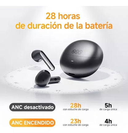 Audífonos Inalámbricos QCY HT10 Ailybuds Pro+ con Cancelación de Ruido IPX5