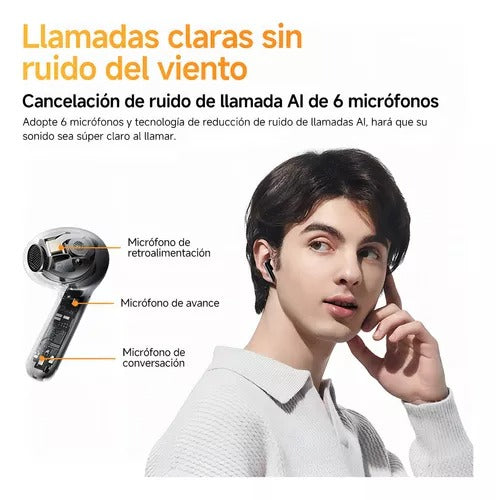 Audífonos Inalámbricos QCY HT10 Ailybuds Pro+ con Cancelación de Ruido IPX5