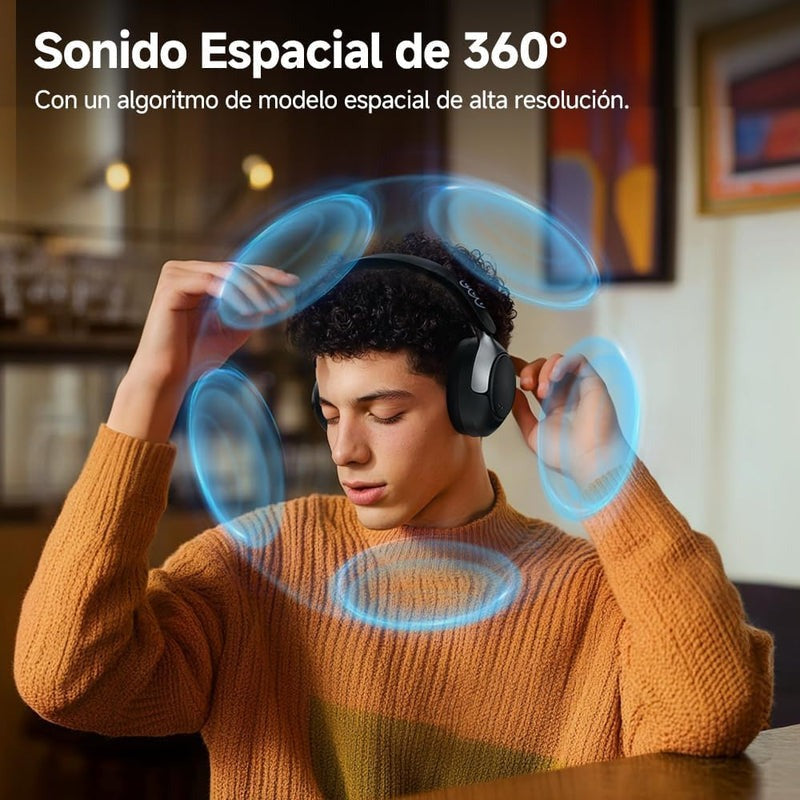 Audífonos QCY H3 Pro Inalámbricos Bluetooth con Cancelación Activa de Ruido 55 Horas de Batería