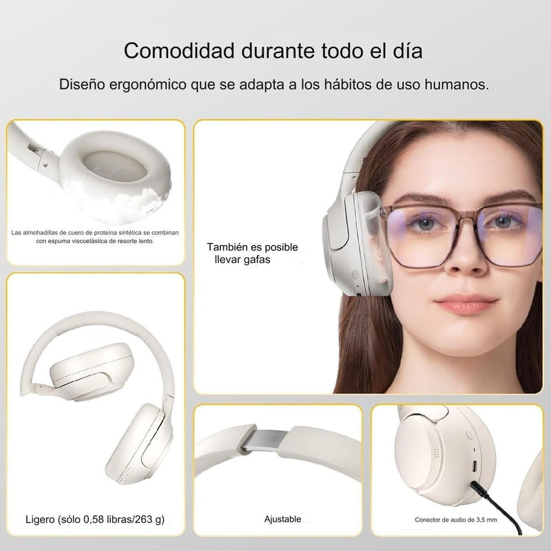 Audífonos QCY H3 ANC Inalámbricos con Cancelación Activa De Ruido 70 Horas De Reproducción