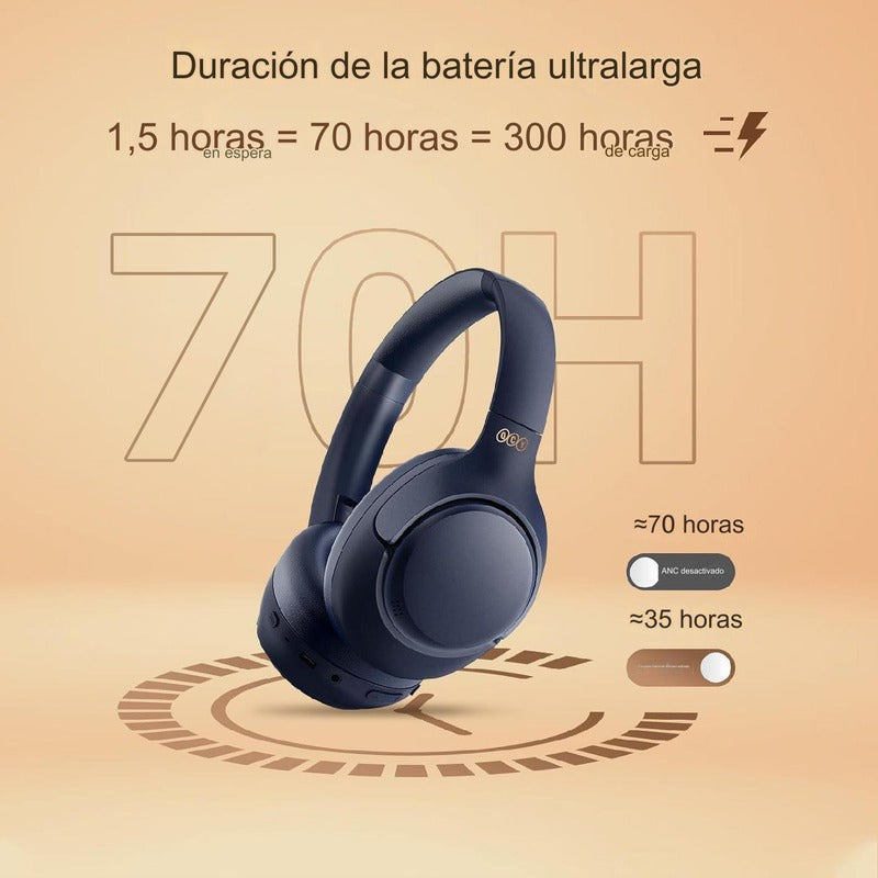 Audífonos QCY H3 ANC Inalámbricos con Cancelación Activa De Ruido 70 Horas De Reproducción