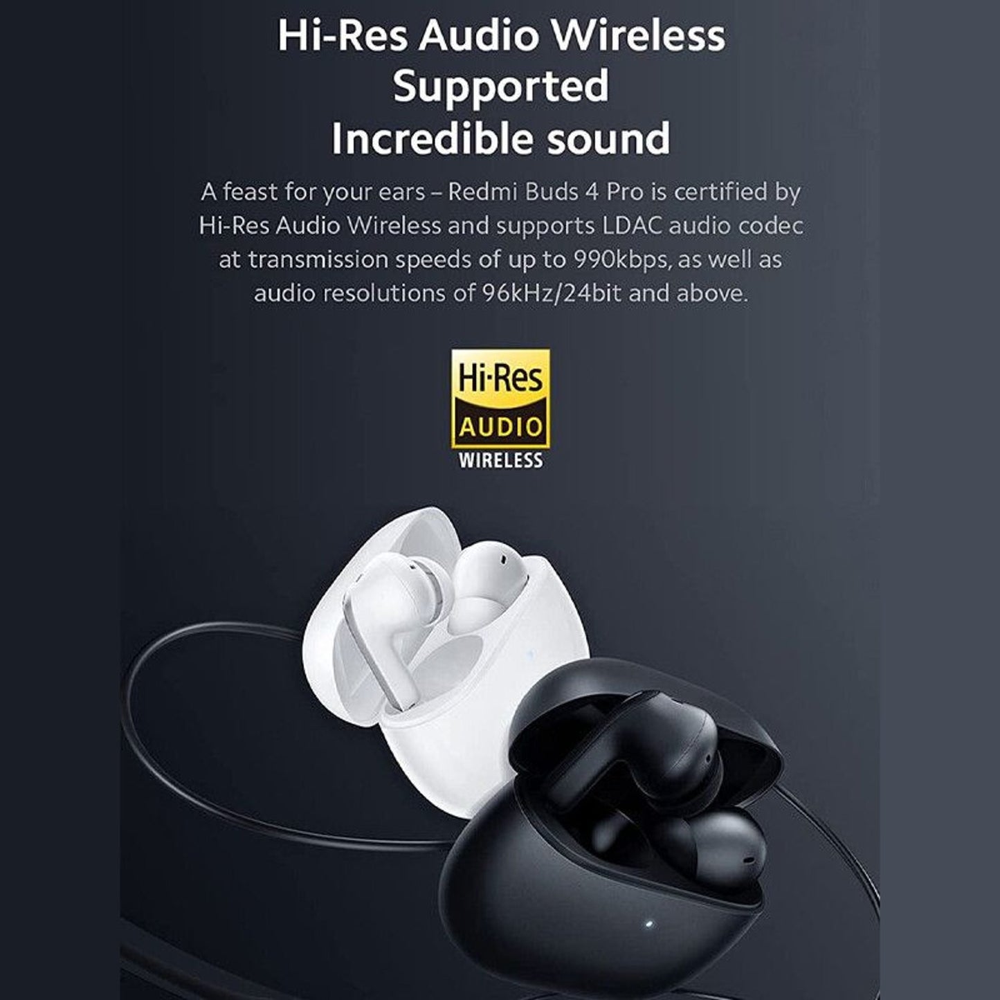 Audifonos Xiaomi Redmi Buds 4 Pro con Cancelación de Ruido