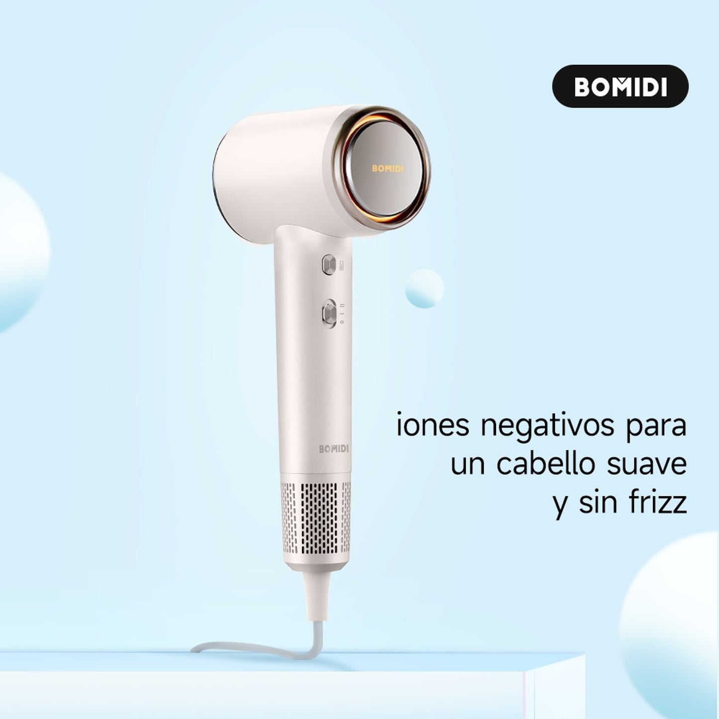 Secadora Supersónica de Cabello Bomidi HD04