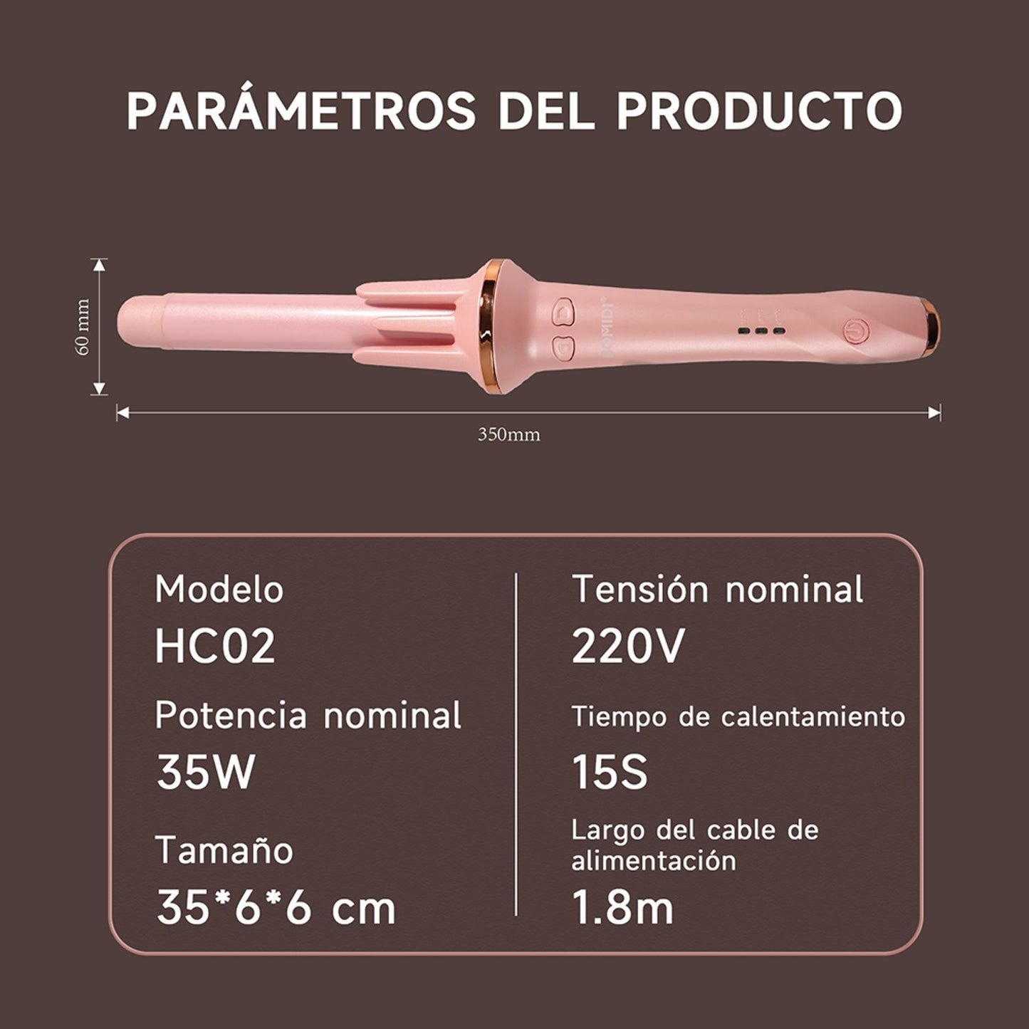 Rizador Automático de Cabello Bomidi HC02