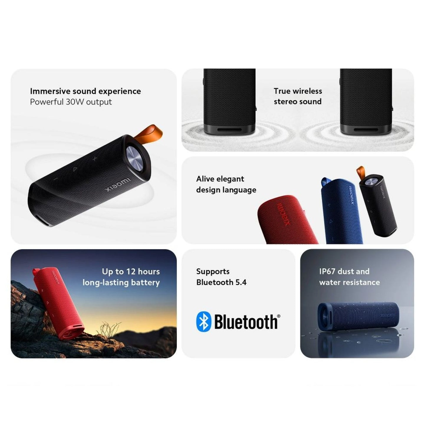 Parlante Xiaomi Portatil Outdoor 30W IP67 Stereo