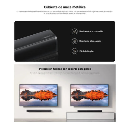 Barra de Sonido Xiaomi Soundbar 30w Bluetooth 5.3 Negro