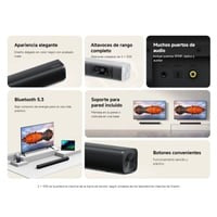 Barra de Sonido Xiaomi Soundbar 30w Bluetooth 5.3 Negro