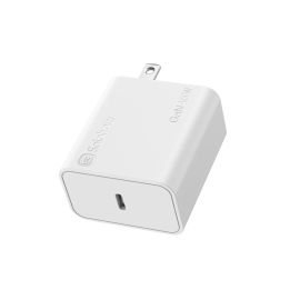 Cargador Solohour 45w GaN carga rápida con cable USB-C Blanco
